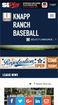 Mobile Screenshot of knappranchbaseball.com